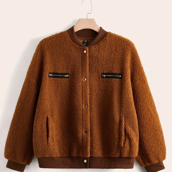 Jackets & Blazers - Fleece Bomber Jacket